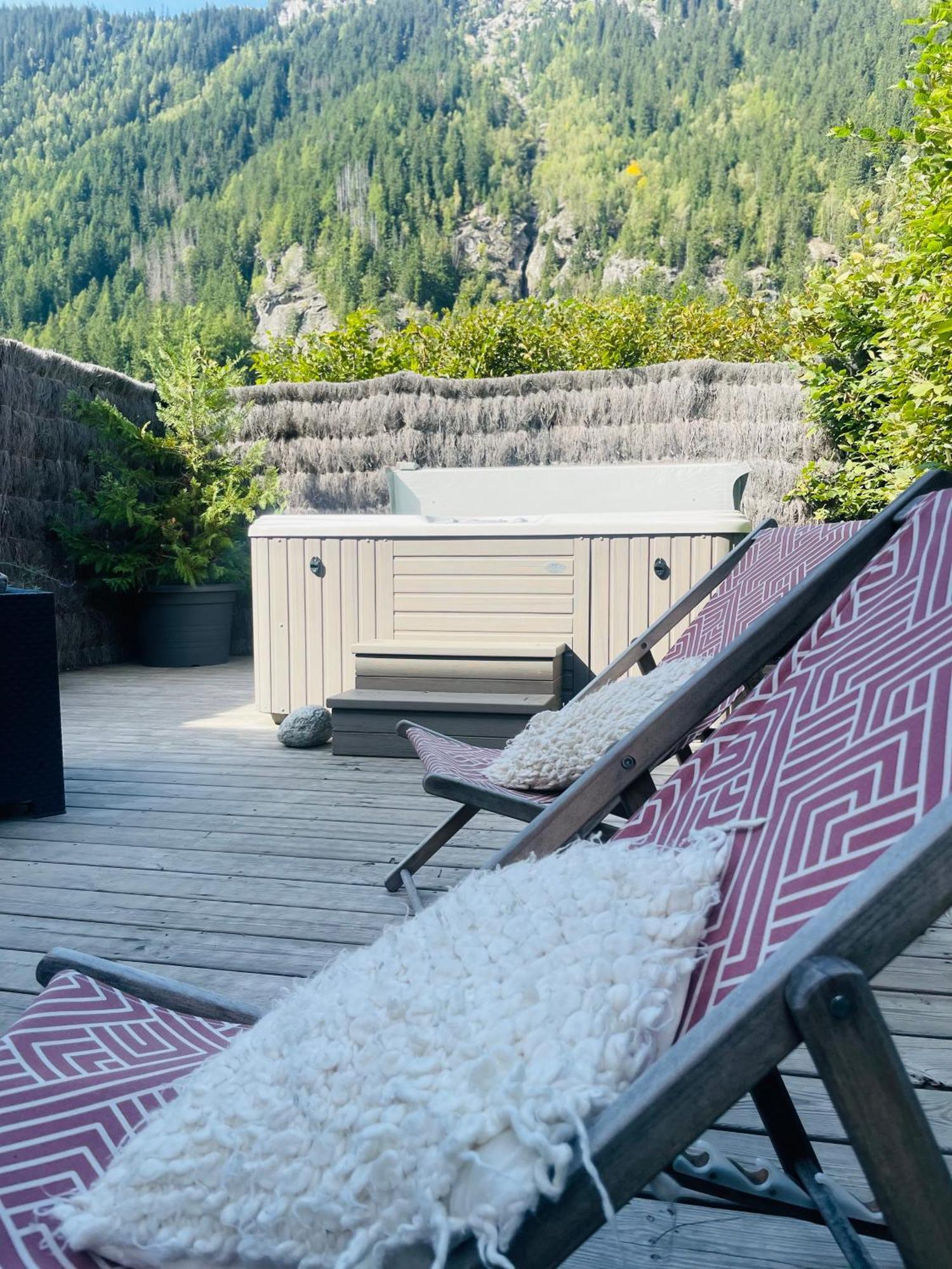 Le Petit Nicolas, Jacuzzi, Vue Mont Blanc Chalé